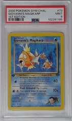 V1632: 2000: Giovanni's Magikarp: 73/132: 1ST Edition: Gym Challenge: PSA: 9: MINT: 102261185